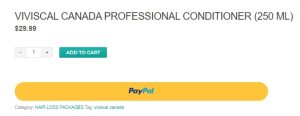 VIVISCAL CANADA PROFESSIONAL Conditioner (250 ml) payment